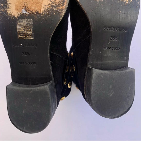 See by Chloe {Janis} Black Suede Ankle Booties - Picture 3 of 11